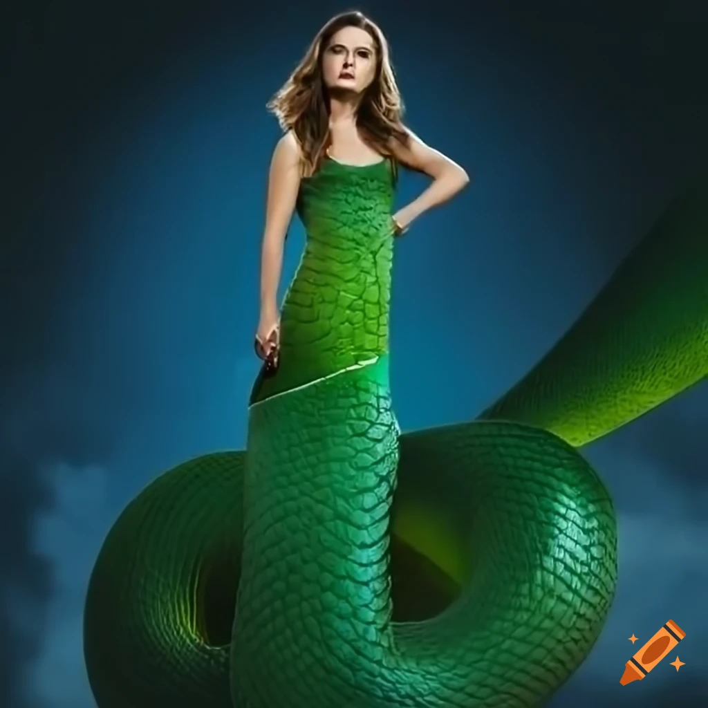 Natalie Portman as a green Naga with snake tail and reptile scales on Craiyon Natalie Portman as a green Naga with snake tail and reptile scales on Craiyon