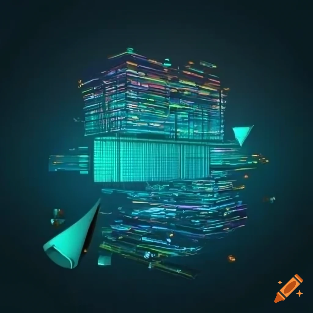 Illustration representing data in the building field