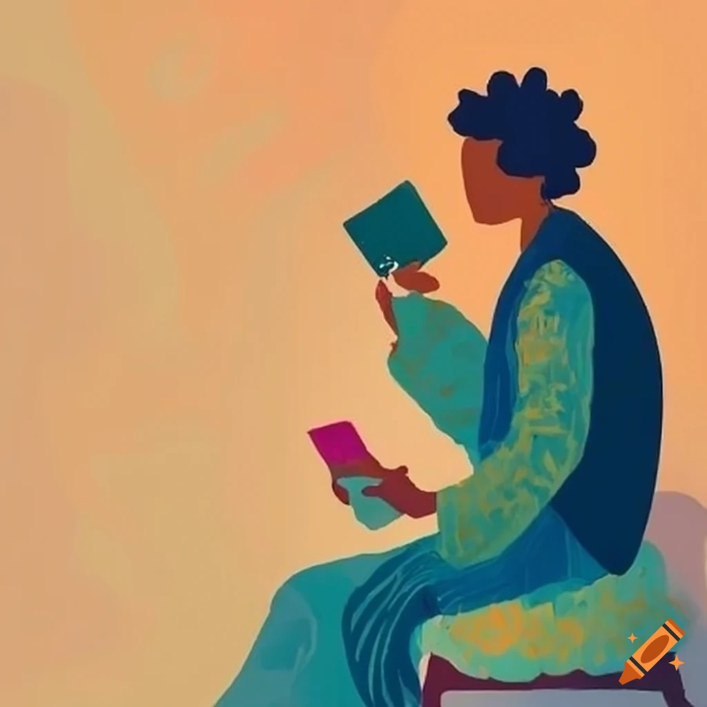 Mental health therapist listening in an impressionist style