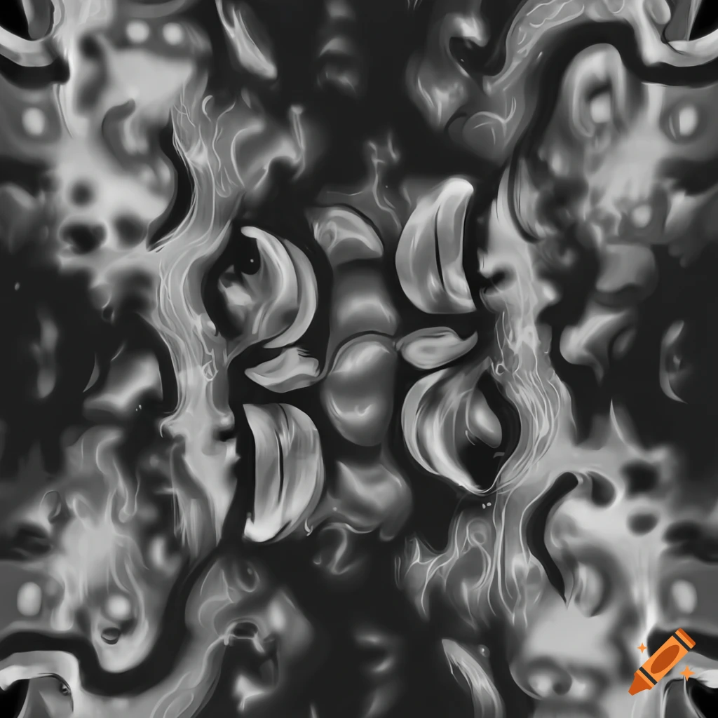 Aesthetic Y2K pattern in greyscale background