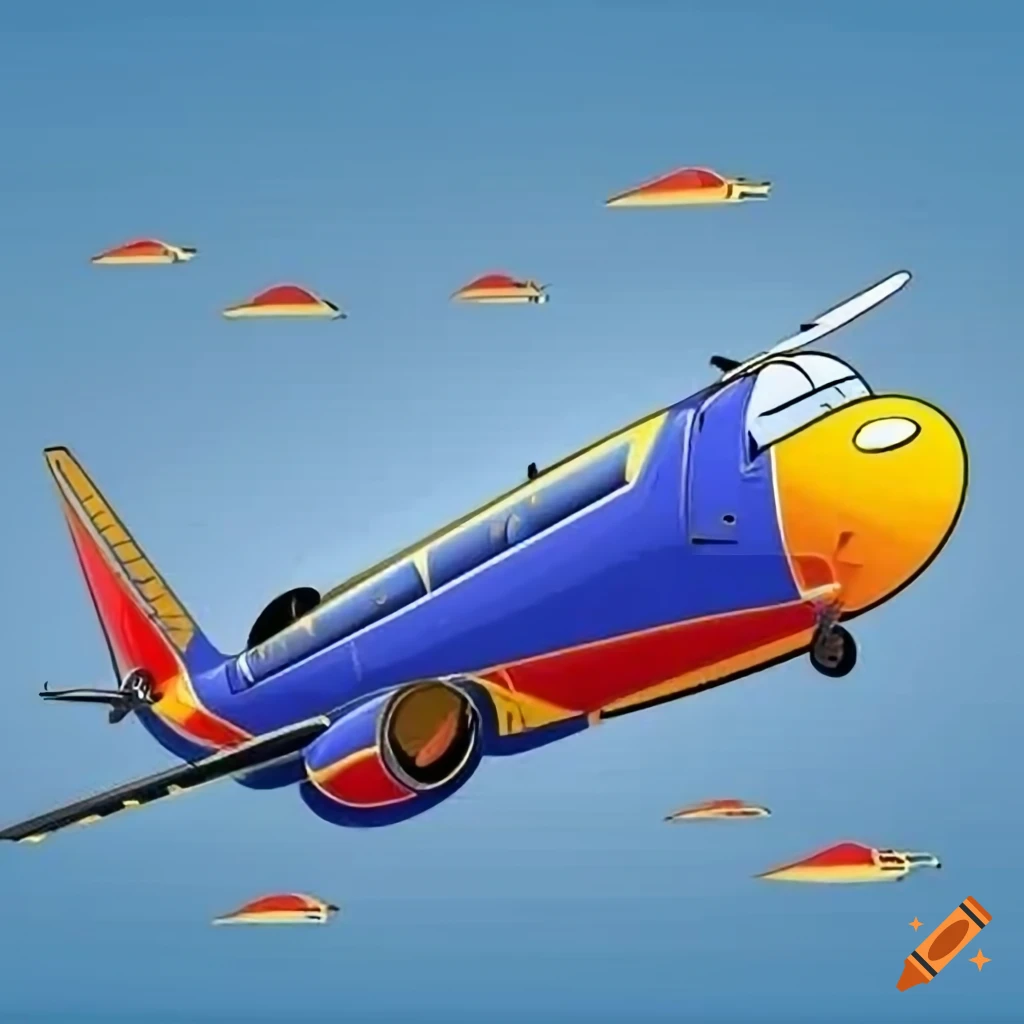 southwest-airlines-open-plane-with-pilot-and-passenger-in-a-colorful