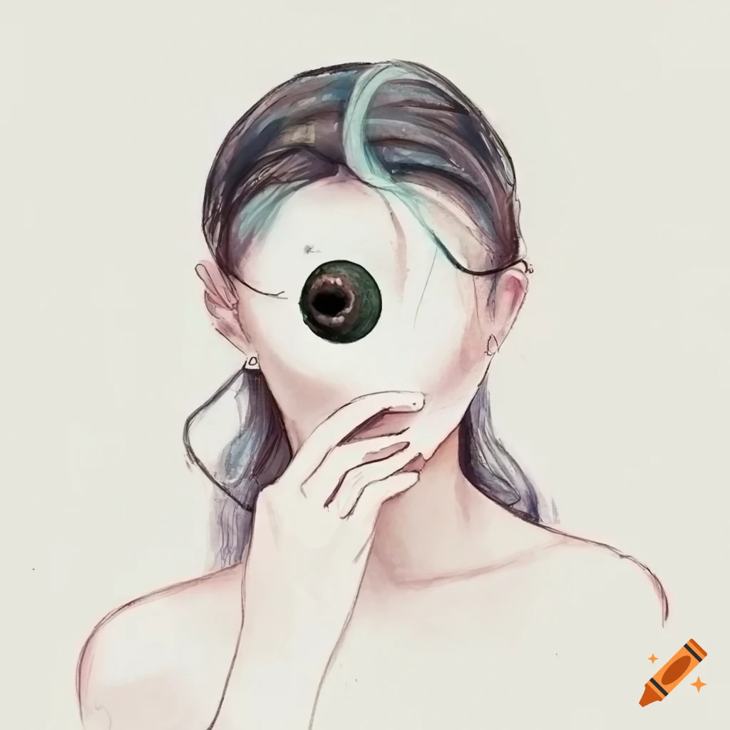 Eye floaters simple raw drawing on Craiyon