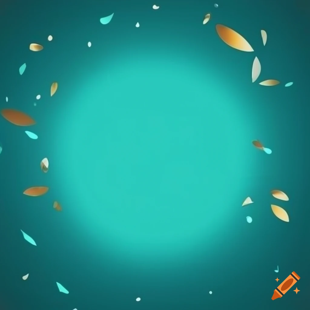 Teal background for a party logo