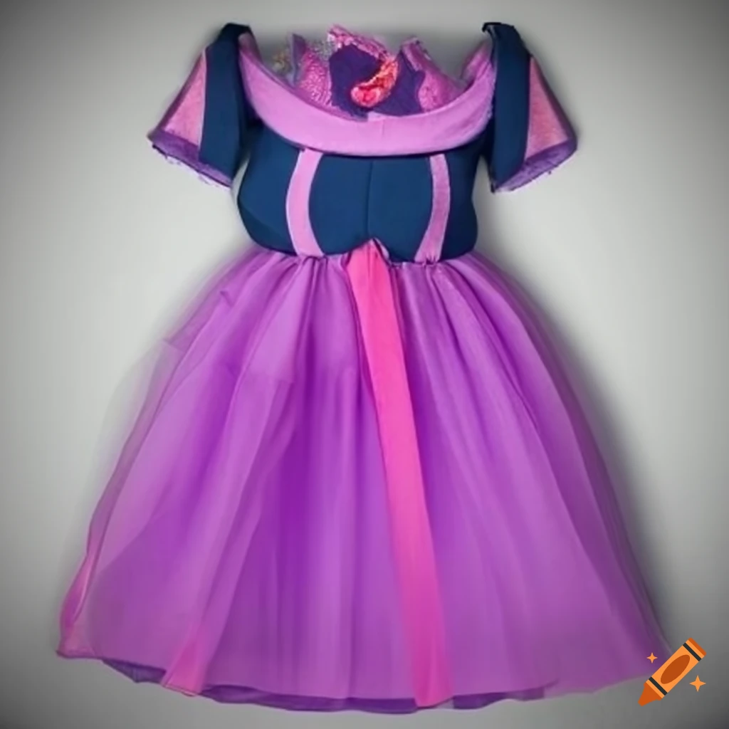 Twilight sparkle dress on white background