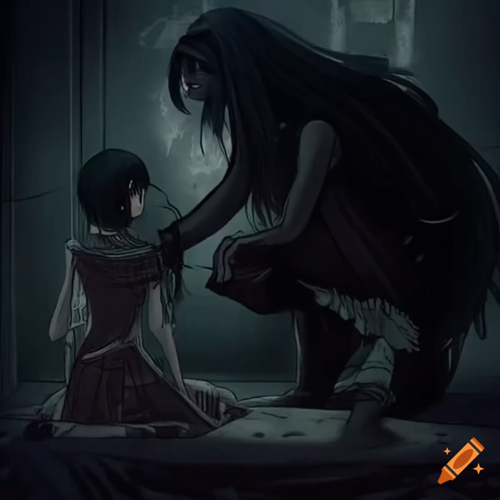 Dark and mysterious crafting scene with intricate details