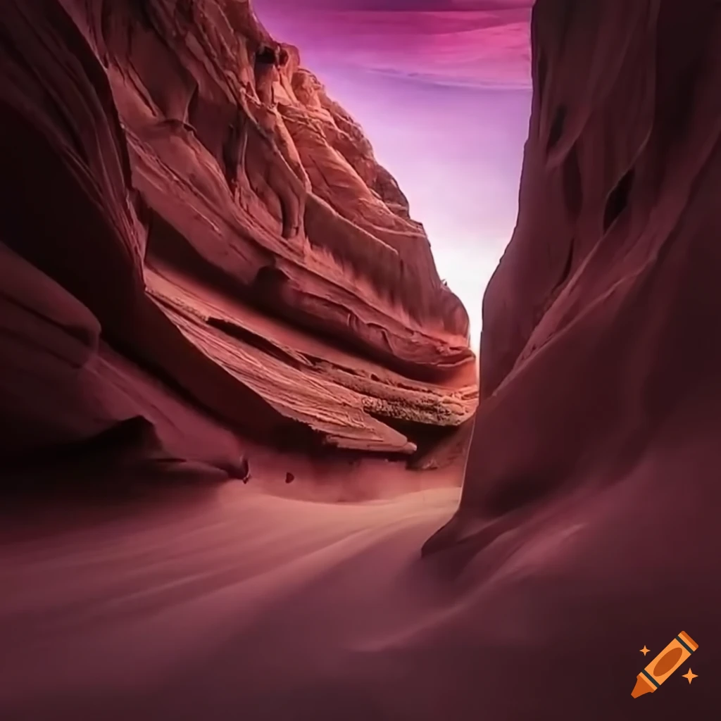 Open space at the bottom of a canyon