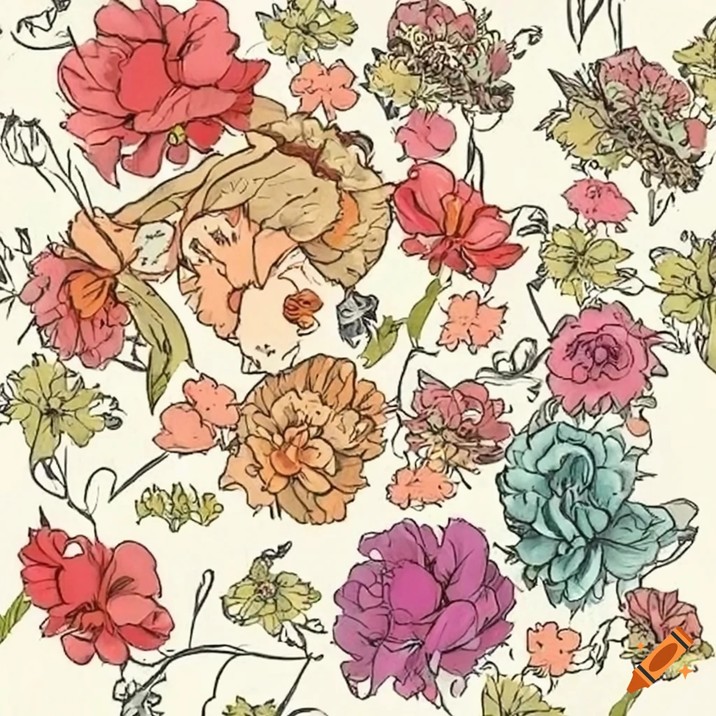 Bohemian style flowers