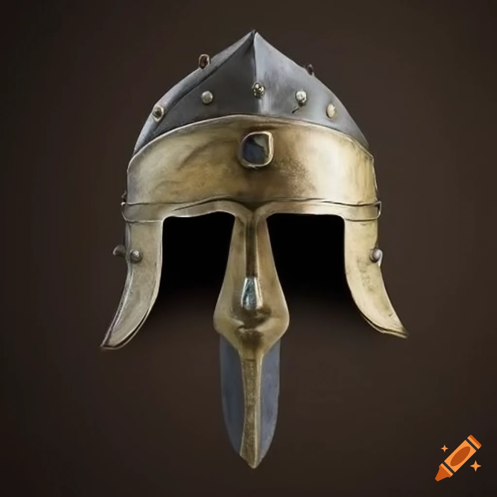 Ancient tridents and stoic helmet as weapons