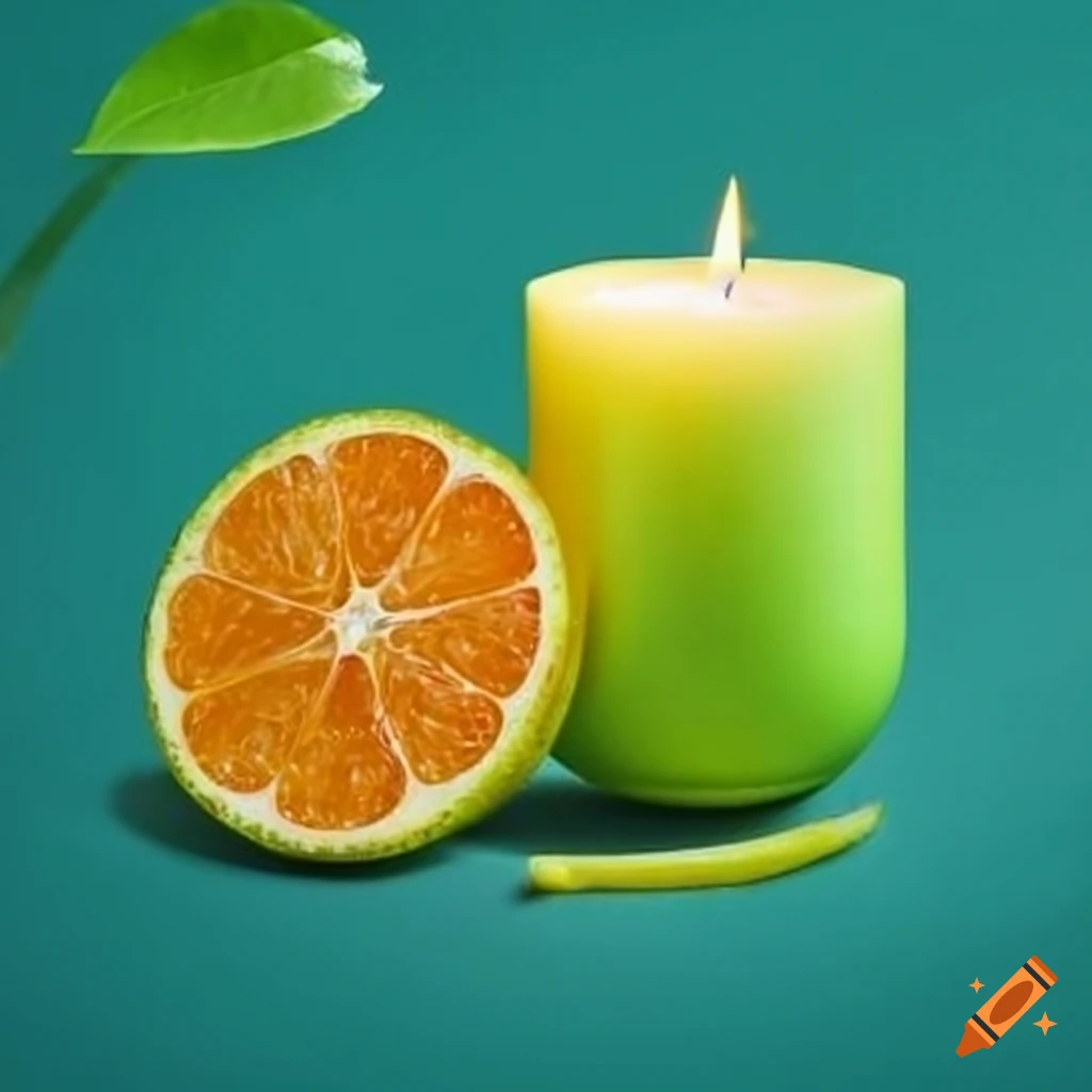 Citrus-scented calamansi candle for preventing mosquito bites