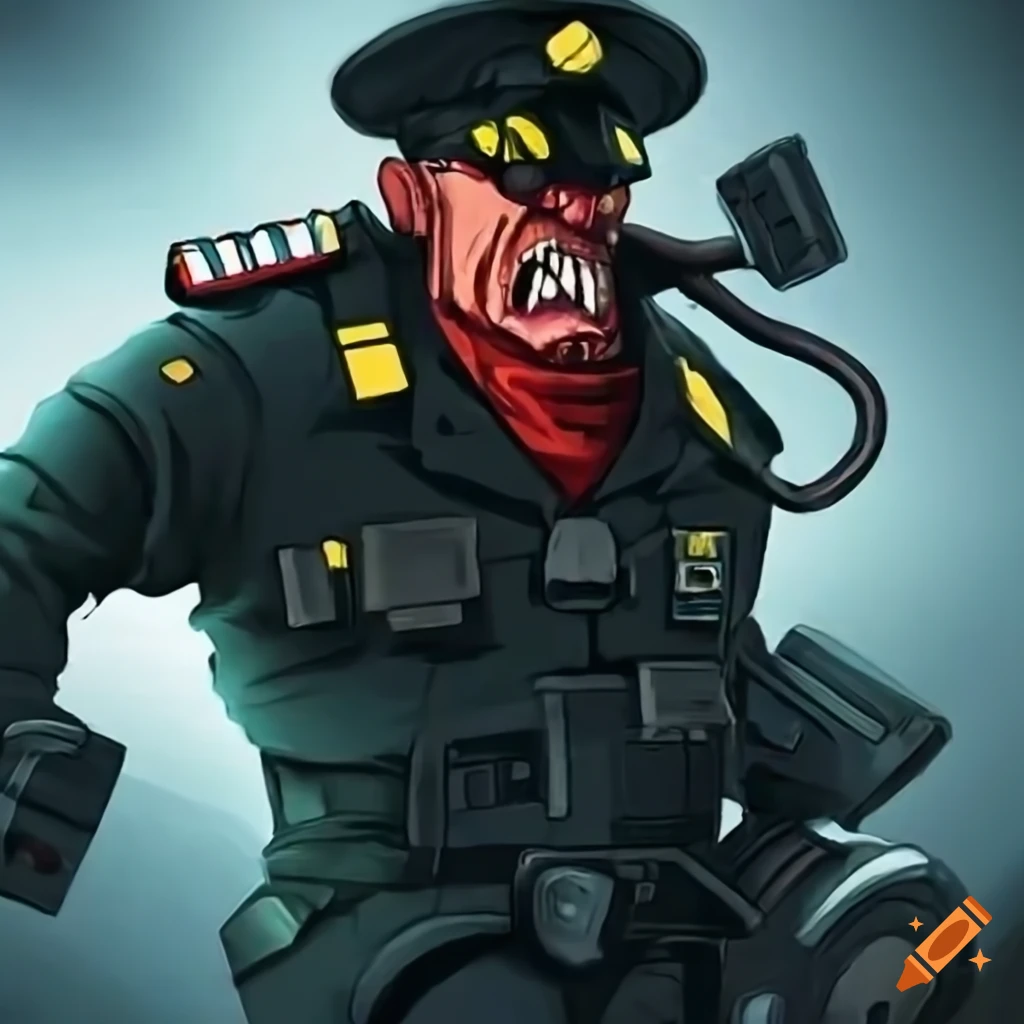 Angry traffic warden