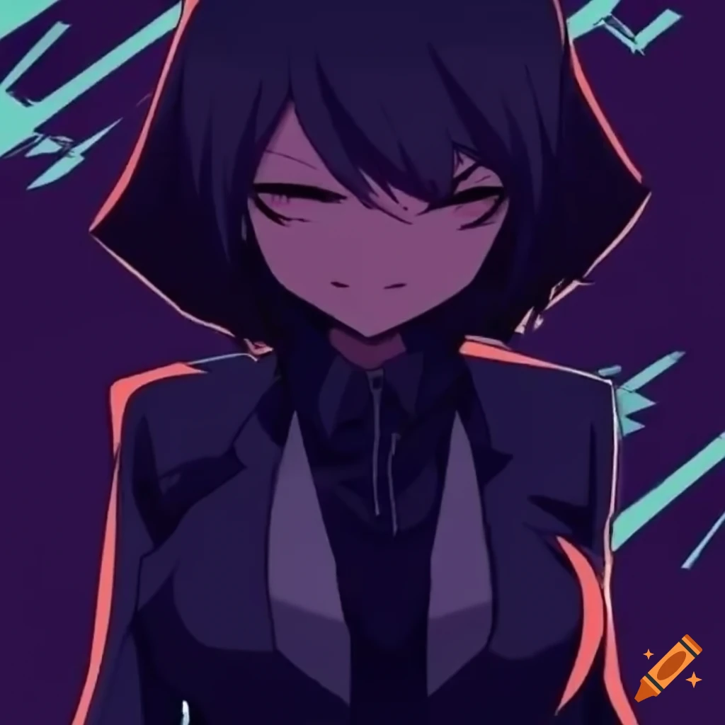 Anime character with mafia boss jacket and scar on cheek