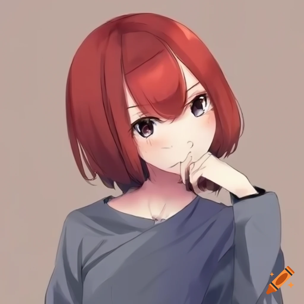 Short Red Haired Girl Drawing: Vibrant Artwork for Creative Inspiration