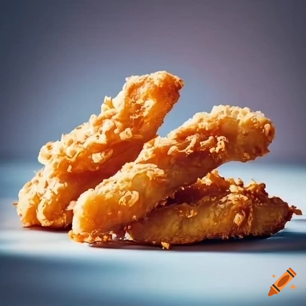 Crispy fried chicken strips