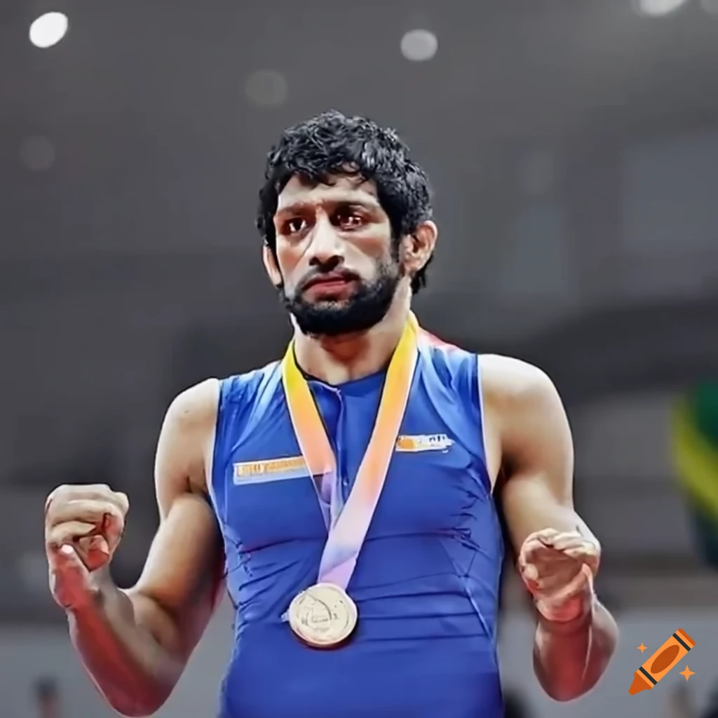Ravi kumar dahiya, olympics medalist on Craiyon