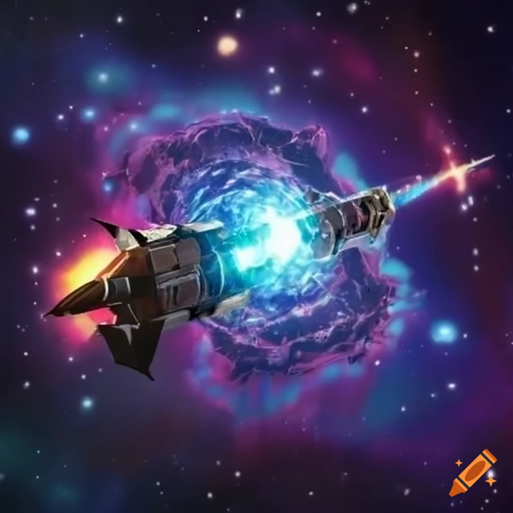 YUGIOH spacecraft themed after a Supernova