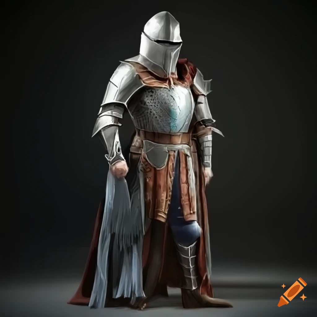 Man wearing ice armor on Craiyon
