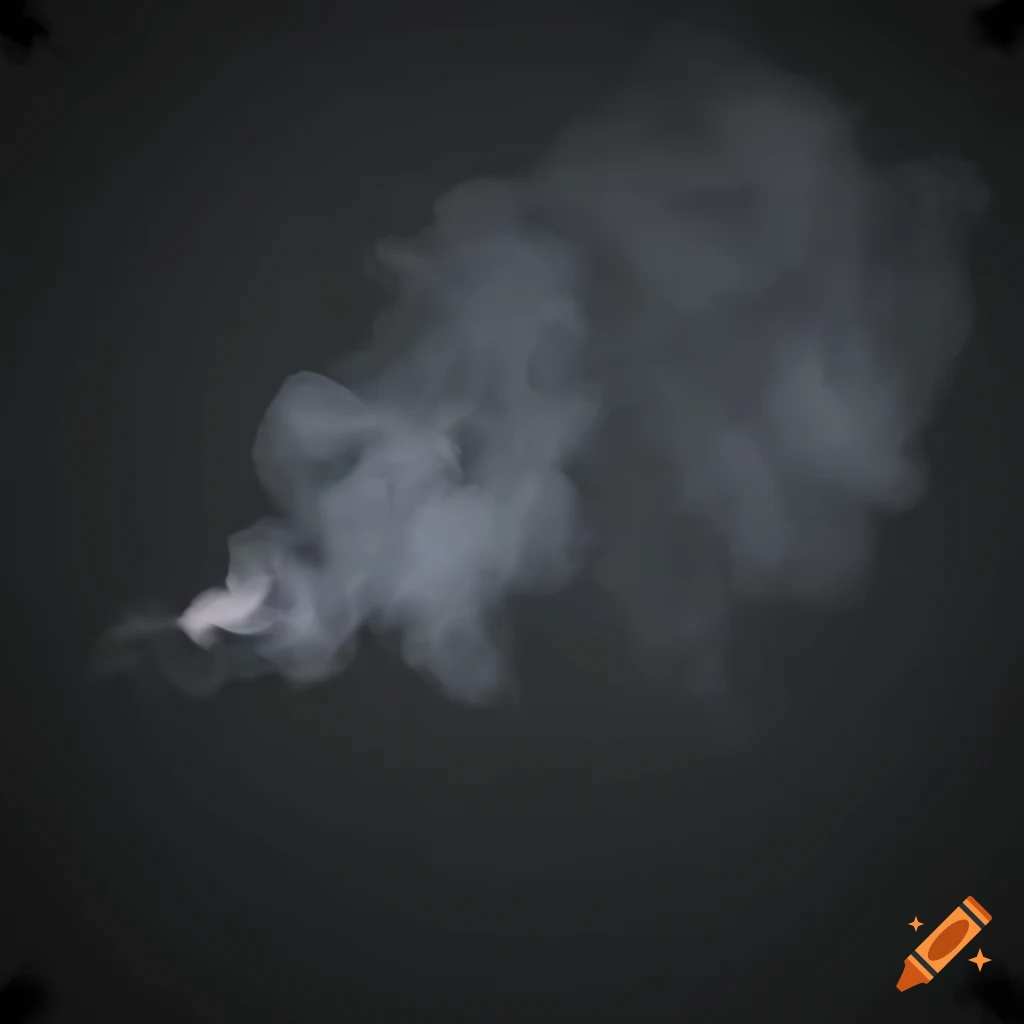 Smoke on grey background created with Unreal Engine 5
