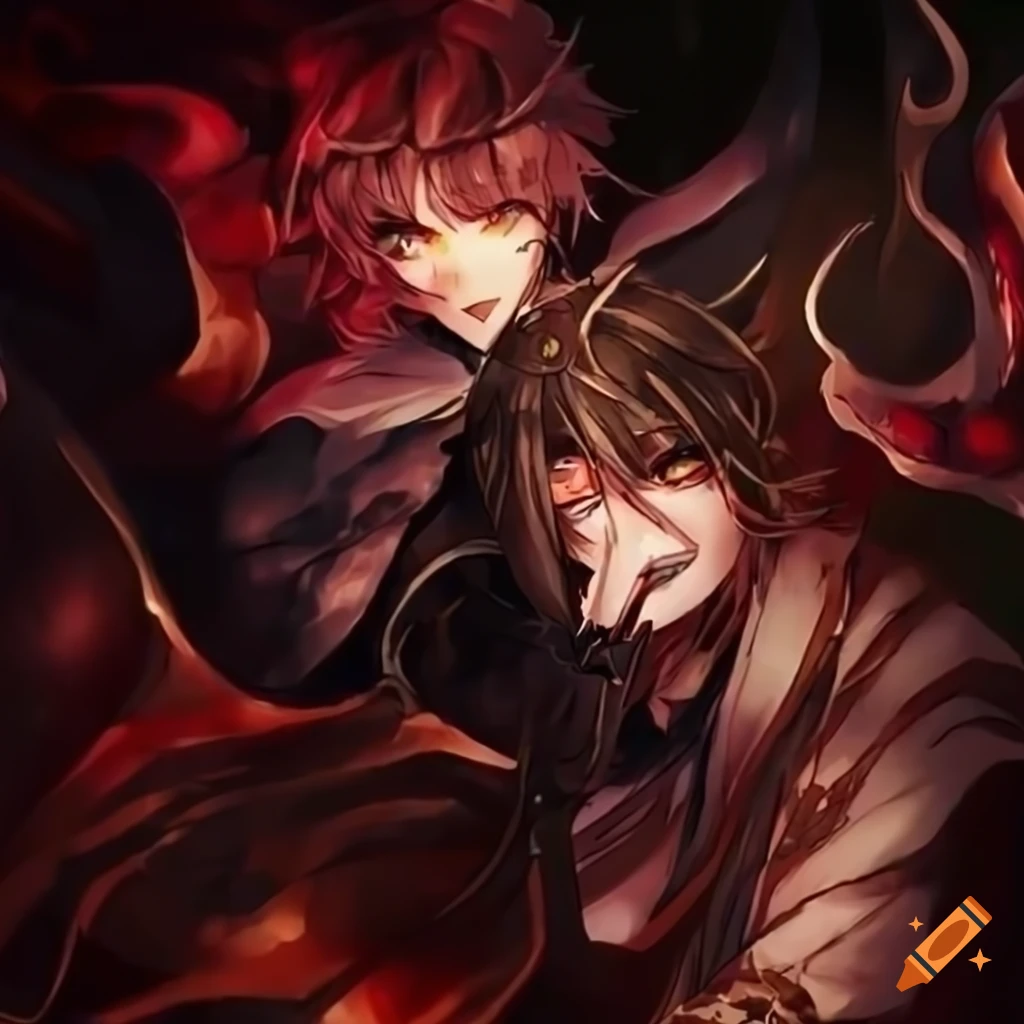 Anime demon musketeer dreamy man