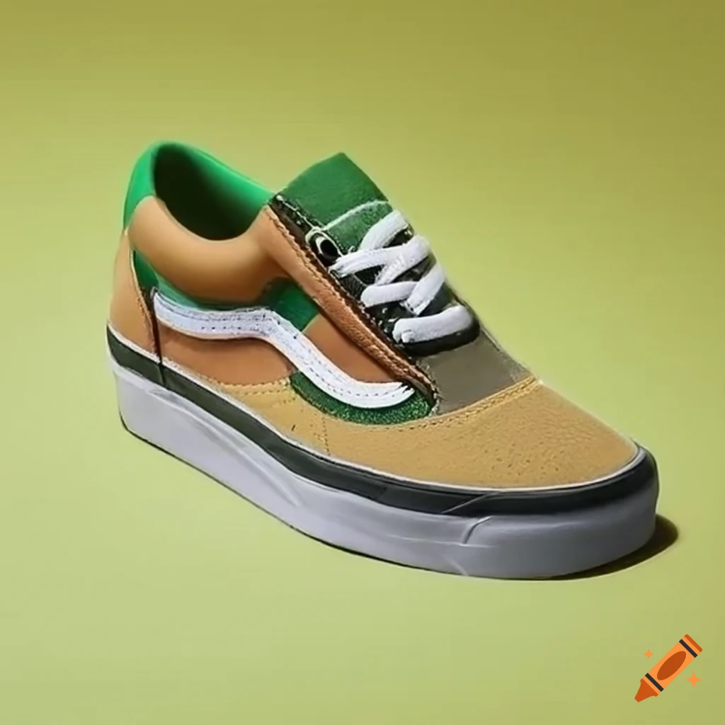 Ecofriendly vans shoe made from recycled materials on Craiyon