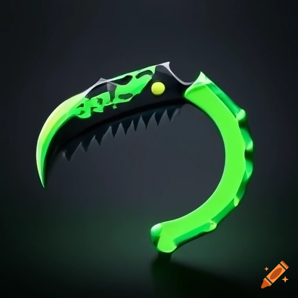 Pycharm pro logo on a scythe blade with python wrapped around handle on
