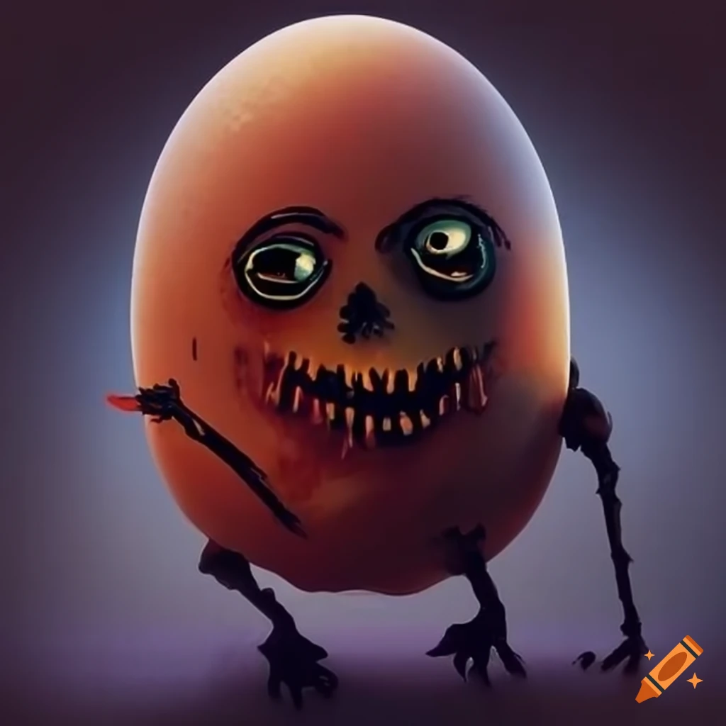 Egg nightmare on Craiyon