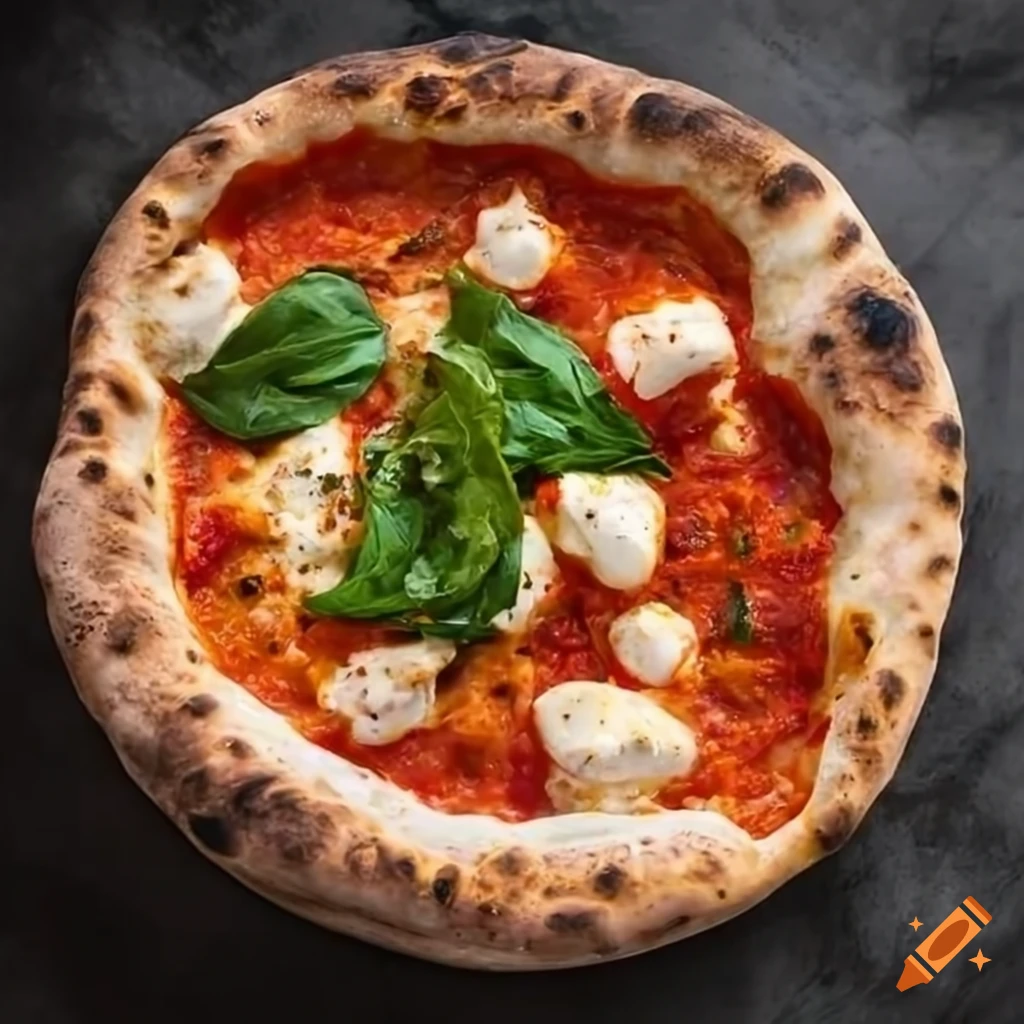 Delicious Neapolitan-style pizza freshly sliced