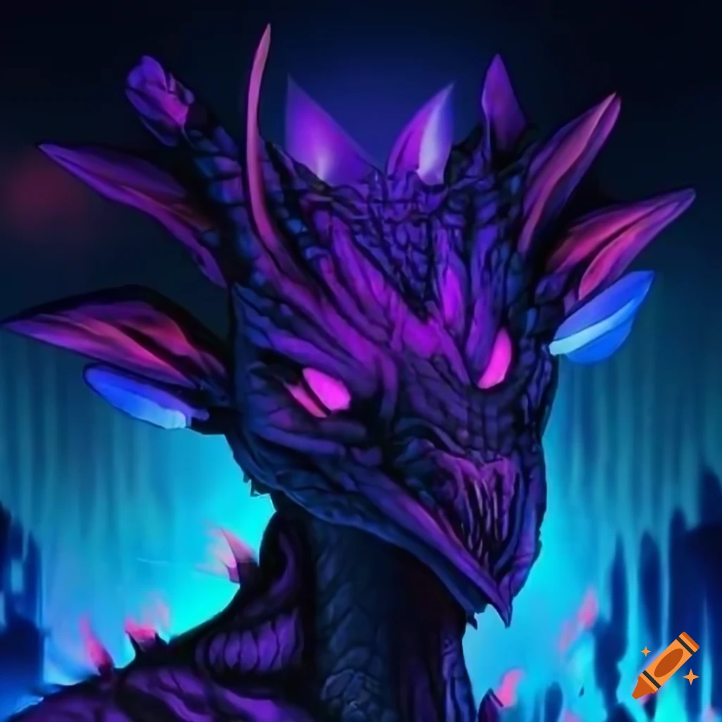 Retrowave dragon