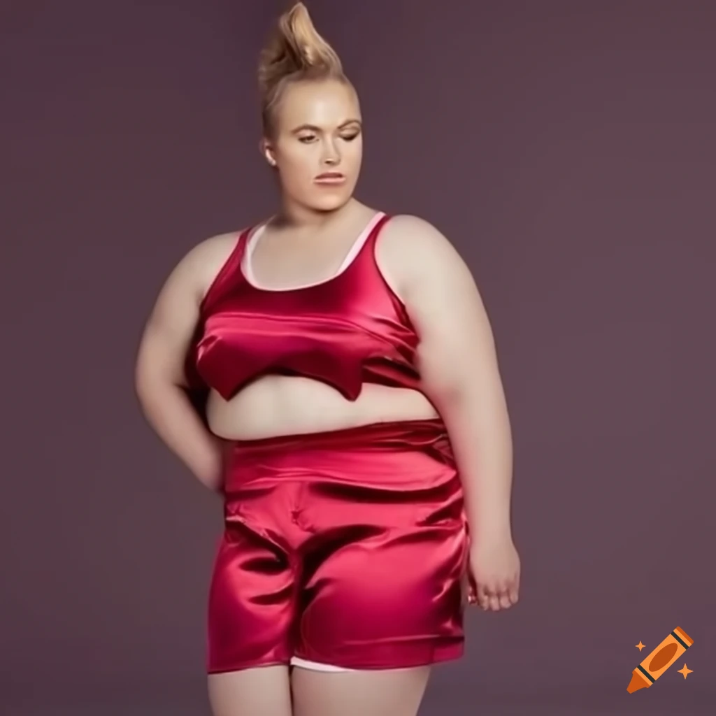 Woman wearing adidas soccer shorts in satin material with a ponytail