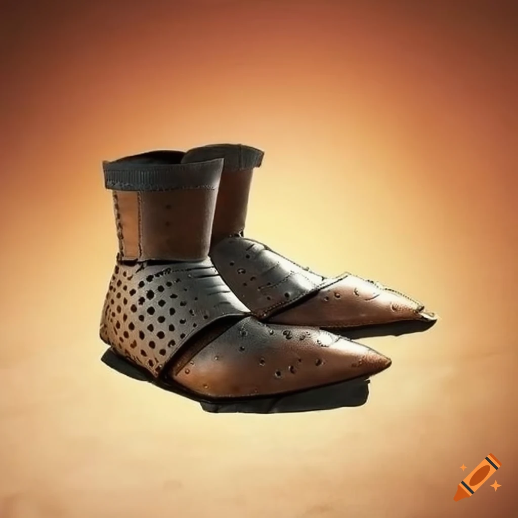 Medieval light armor shoes