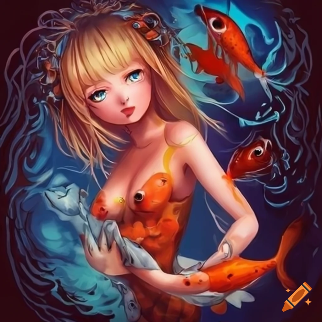 Koi fish girl