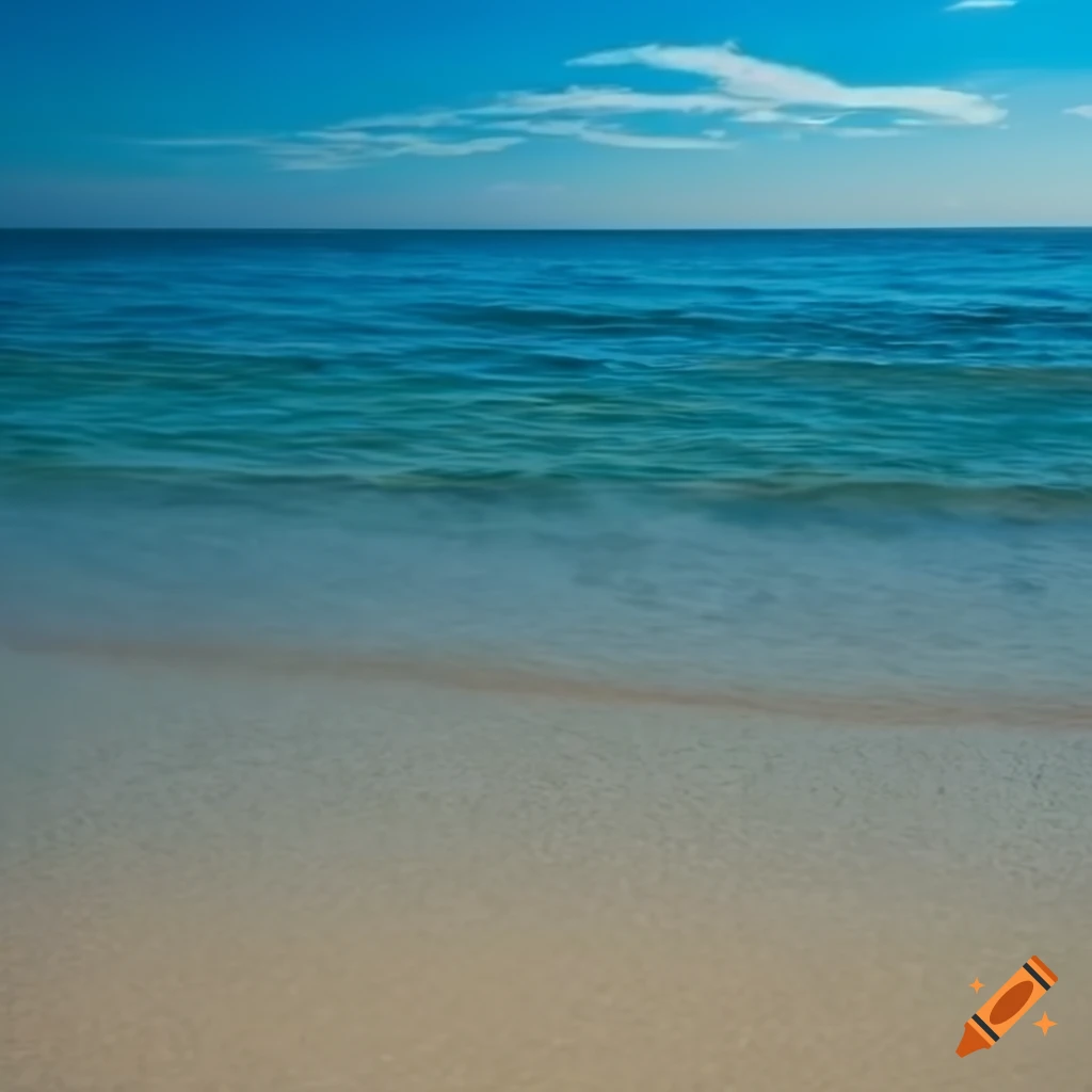 Tropical beach in high dynamic range imaging on craiyon