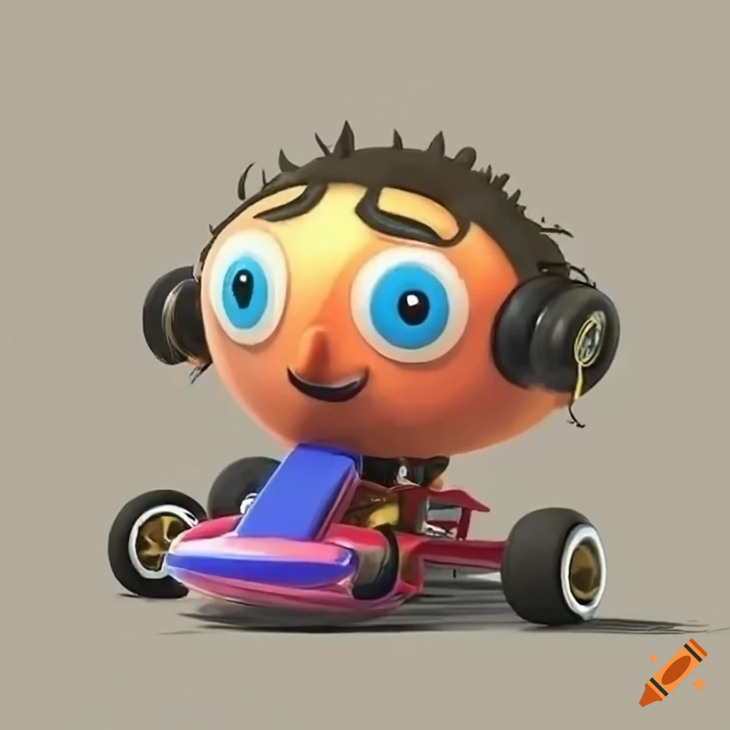 frank-sidebottom-in-a-mario-kart-race-on-craiyon