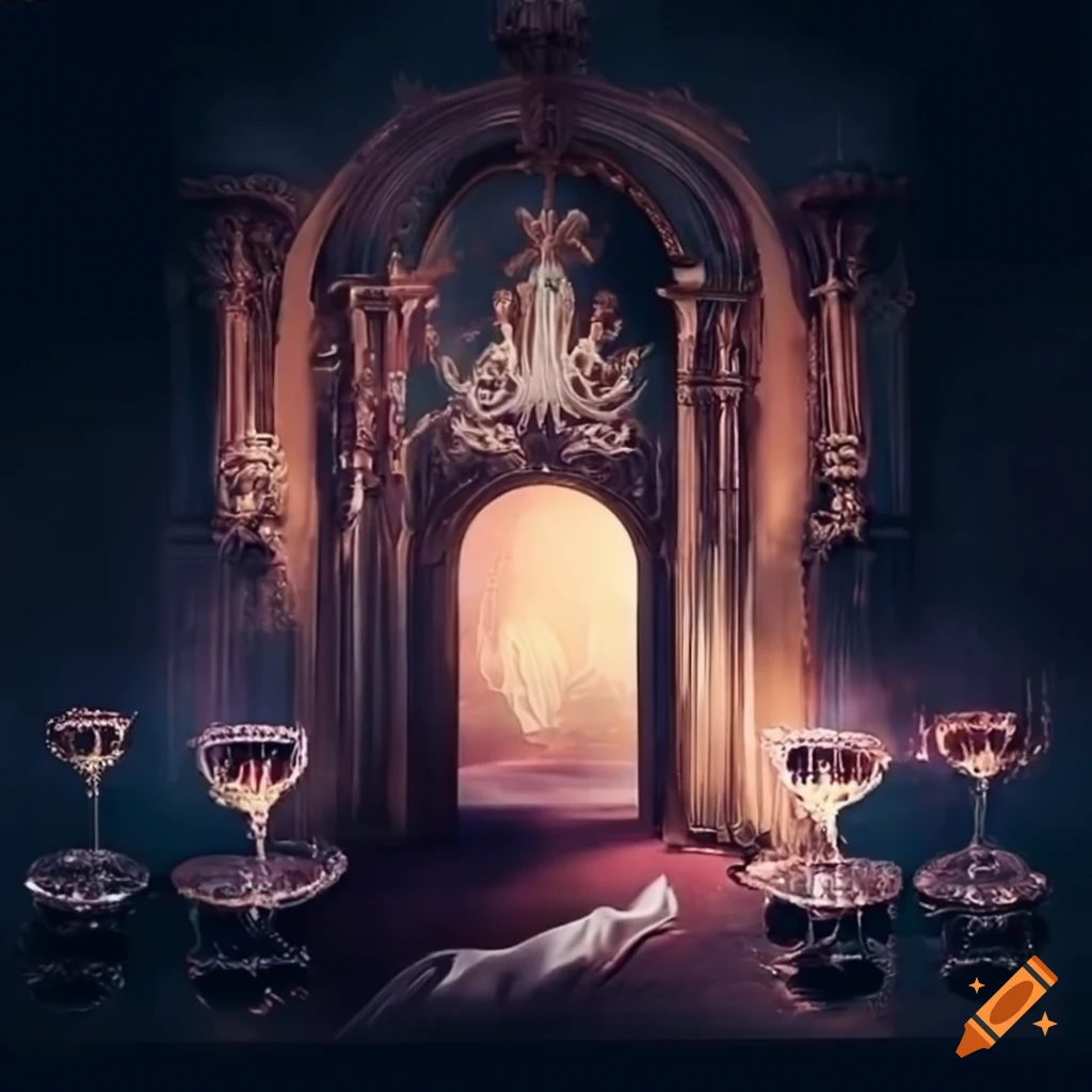 Elegant invitation card for cabaret dinner in Venice