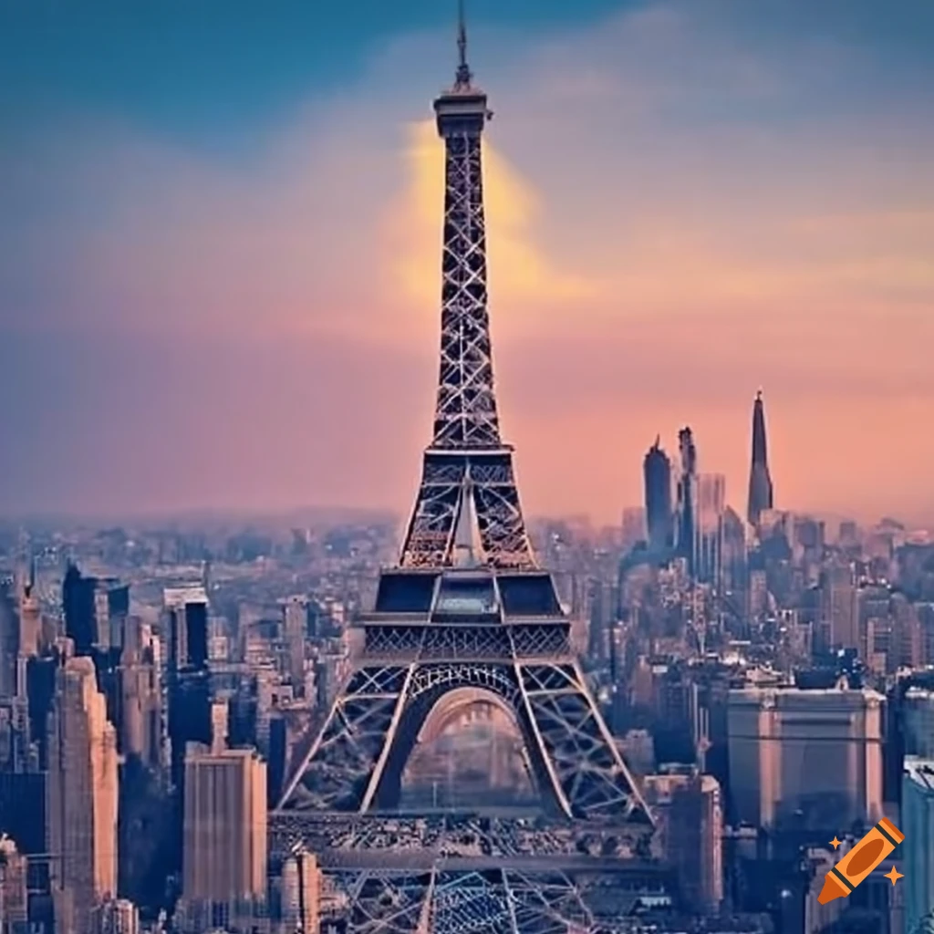 The eiffel tower in new york on Craiyon