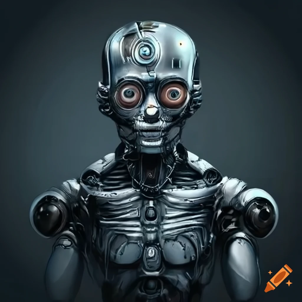 Cool robot man on Craiyon
