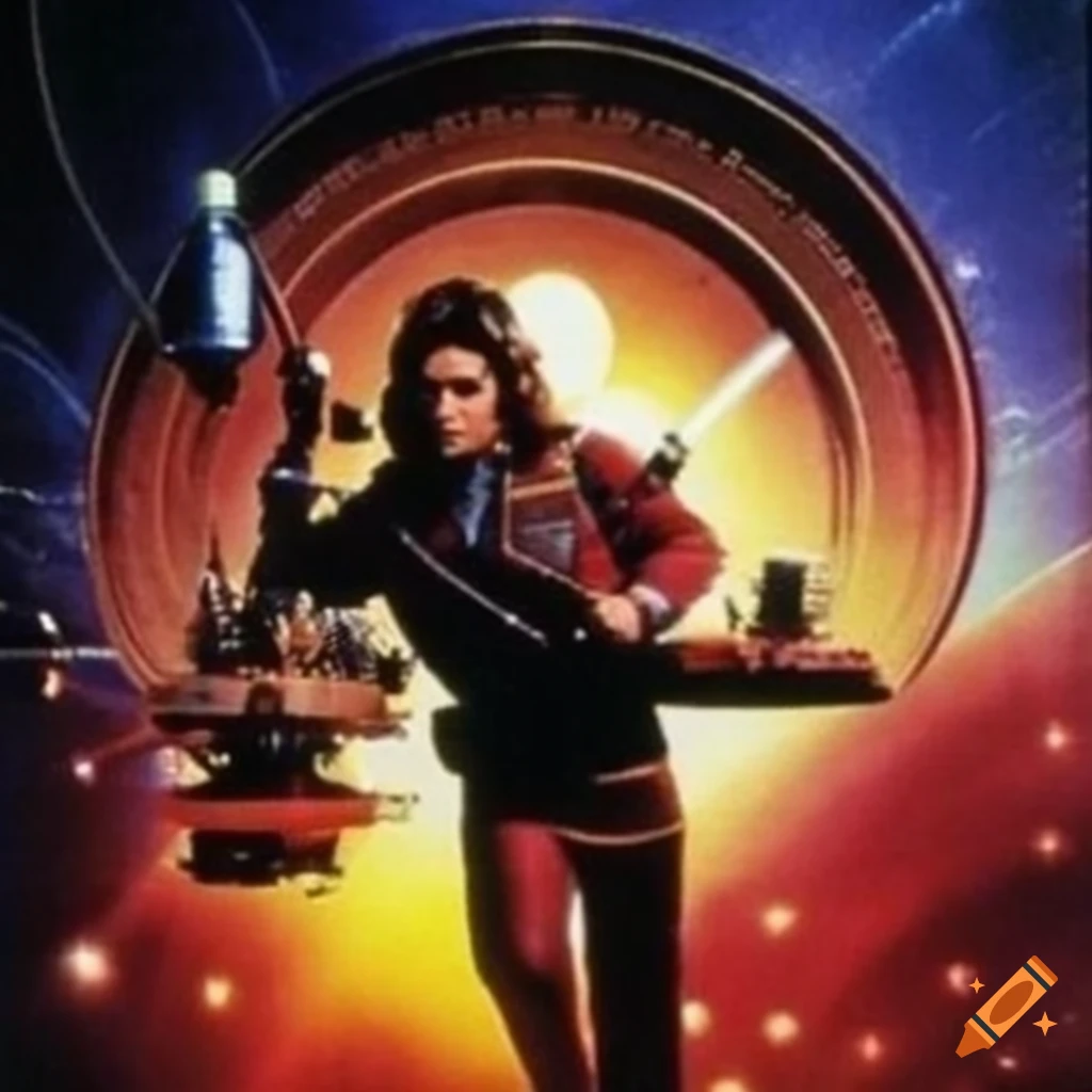 Promotional image for the Iranian science fiction series 'The Bright Future' from 1990