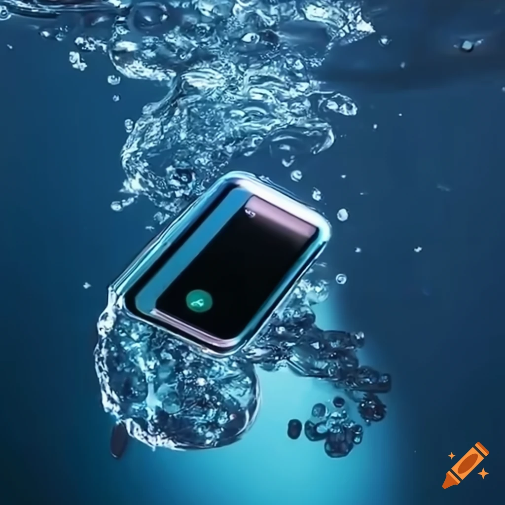 Samsung Galaxy Z Flip reflecting on blue water