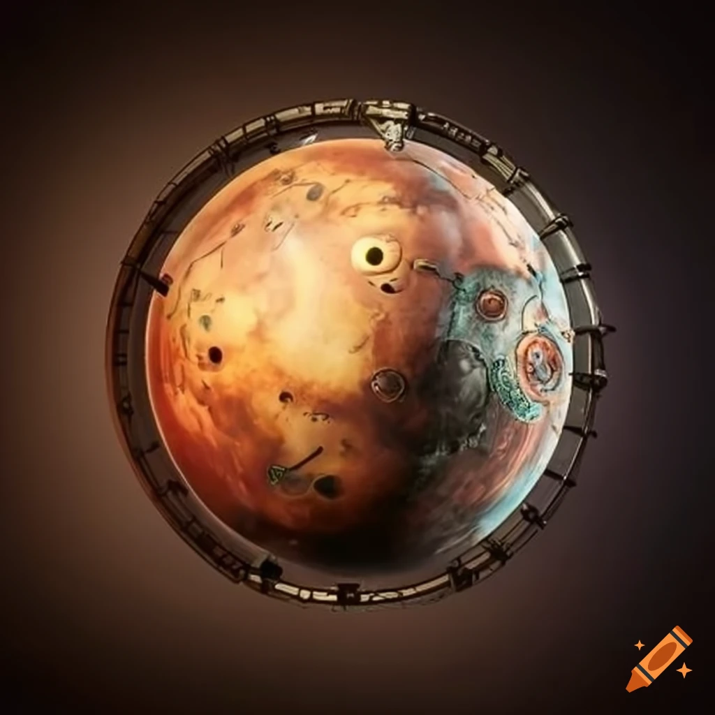 Steampunk-style model of our solar system