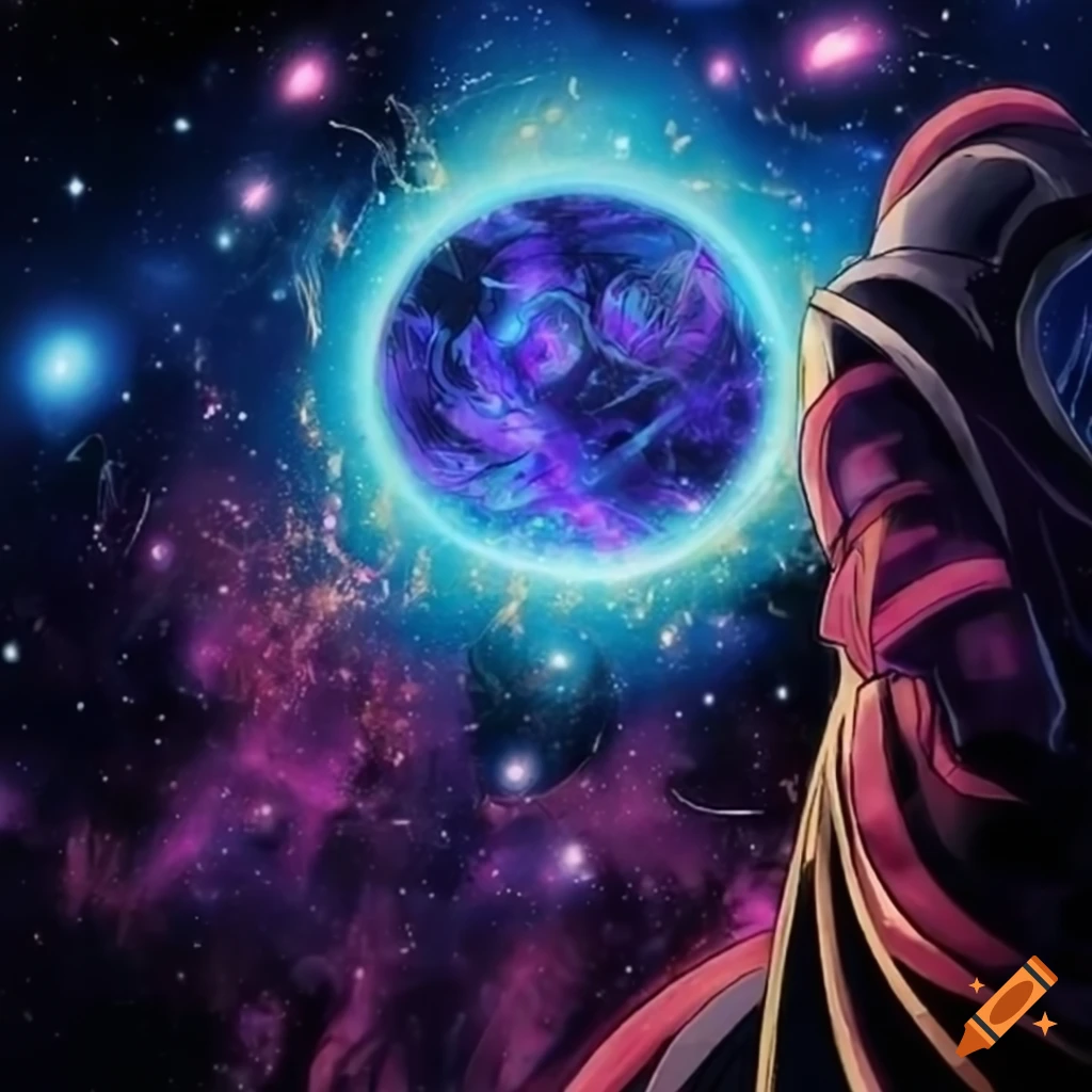 YUGIOH art card with a representation of time and space