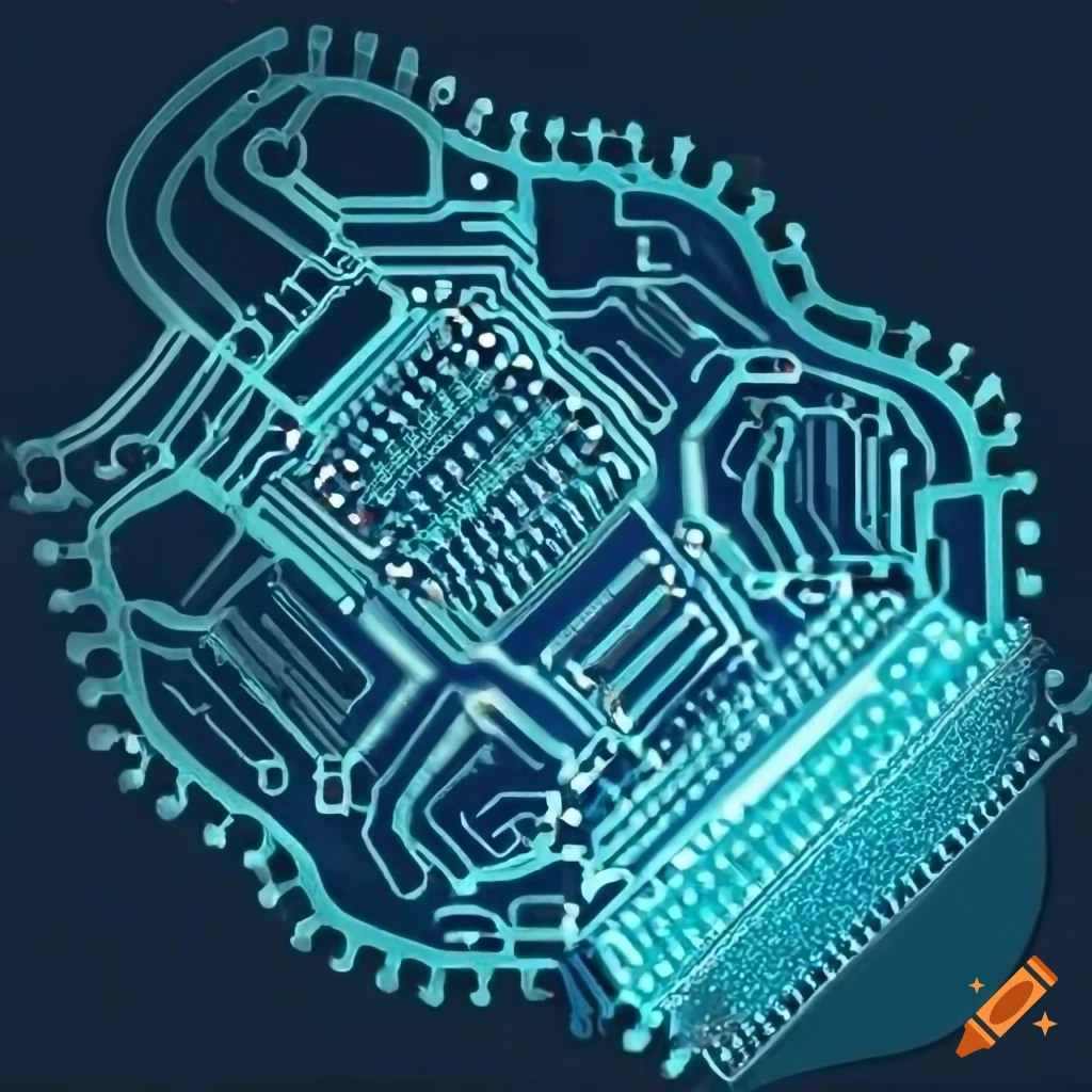 X-ray of interconnected circuit board wires