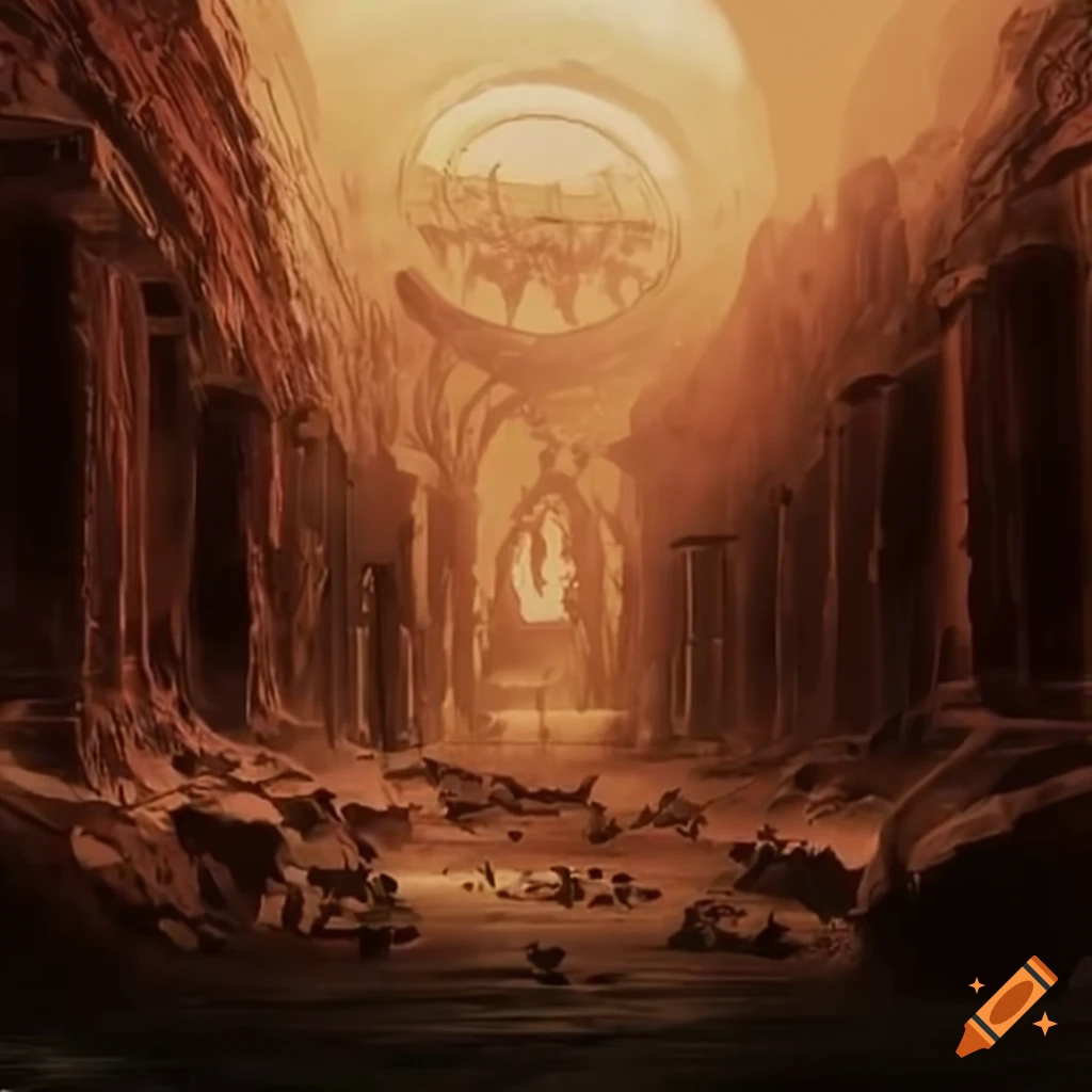 Numerous portals on a battlefield