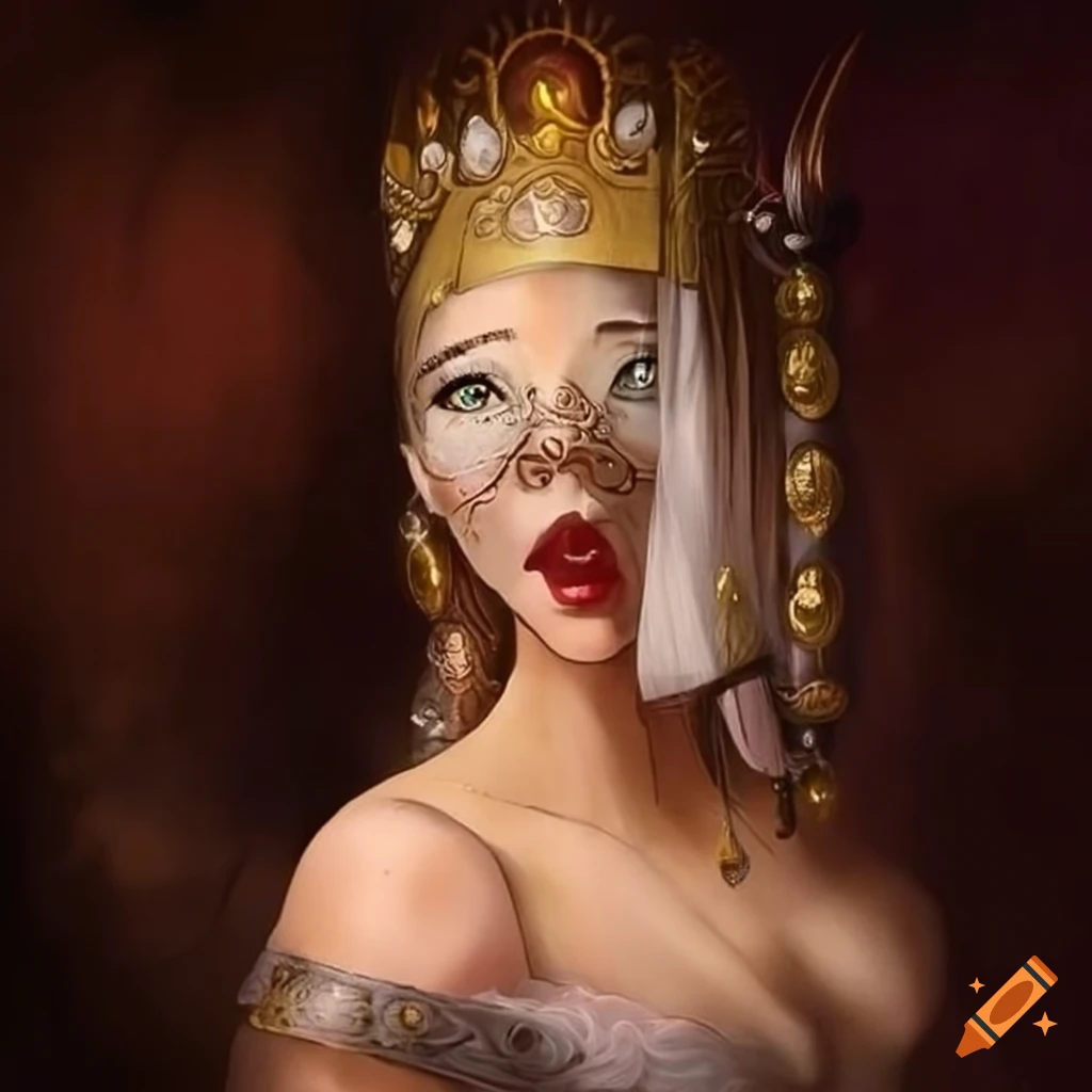 Beautiful priestess puppet crafted by the gods