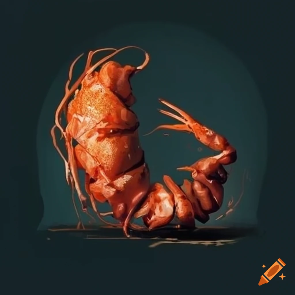 Minimalist smoking crab artwork on noise cover