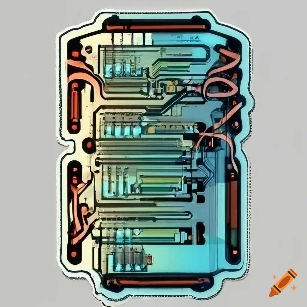 X-ray sticker of interconnected loops on a circuit board