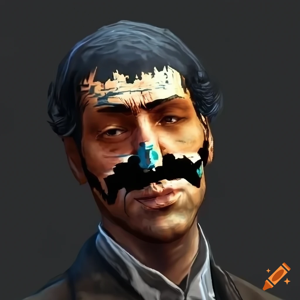Sim's gone wrong and GTA glitches face in the style of Edouard Manet