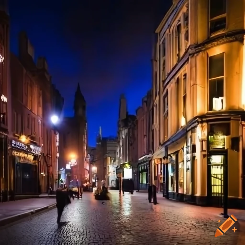 modern-restaurant-in-dublin-at-night-on-craiyon