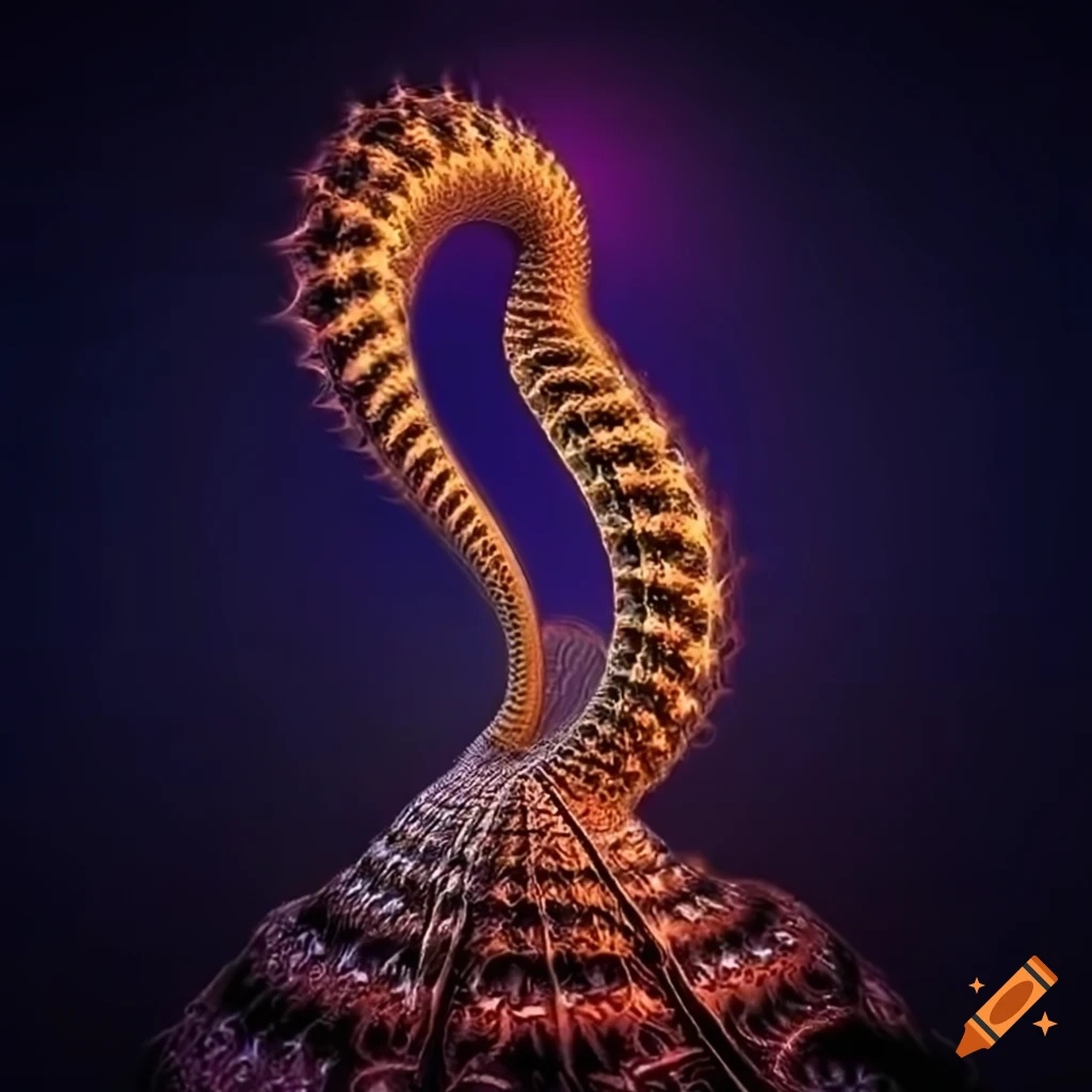 Winged serpent fractal spire