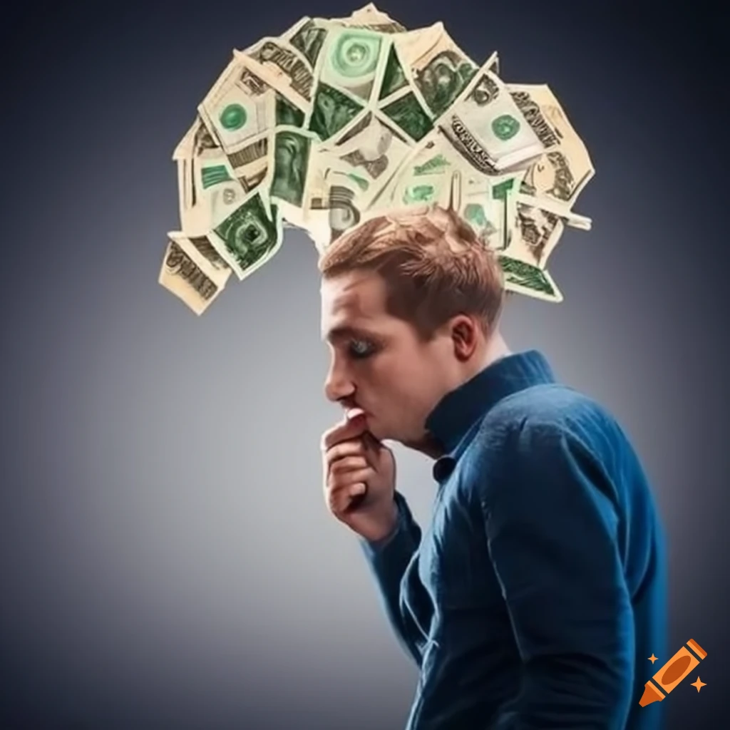 Man stressed about money