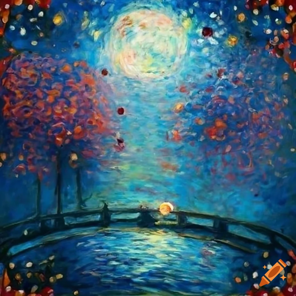 Cover art for children's book on star progression with a touch of Claude Monet