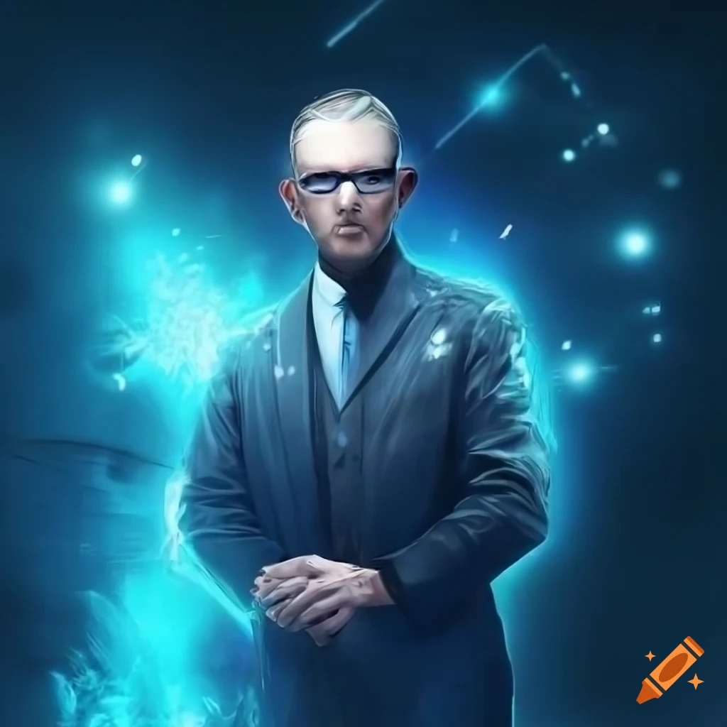 Successful and modern futuristic millionaire scientist desktop wallpaper